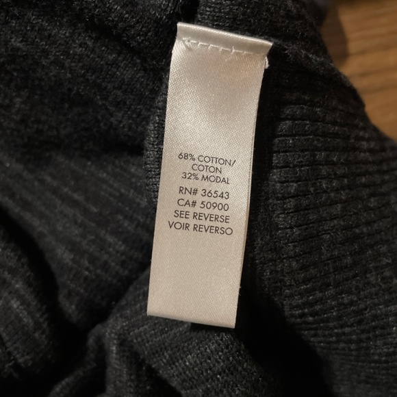 Calvin Klein mock neck full zip knit cardigan sweater size Large - Picture 9 of 11